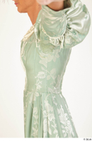  Photos Woman in Historical Dress 4 19th Century Green Dress upper body 0004.jpg